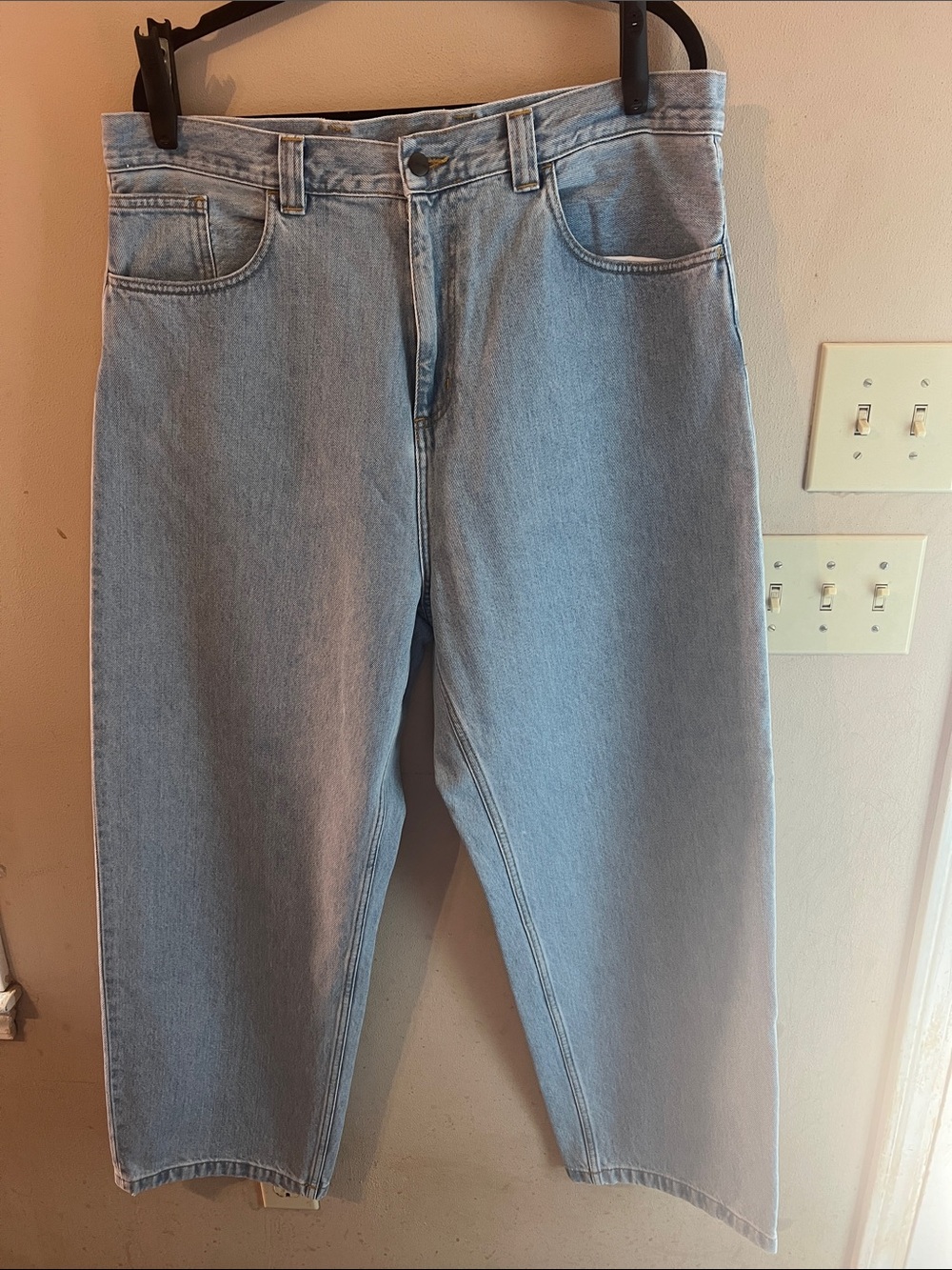 CARHARTT WIP BRANDON JEANS BLUE STONE WASHED SIZE LARGE SEE MEASUREMENTS